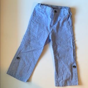 Janie and Jack Fisherman Linen Pants 18-24 months